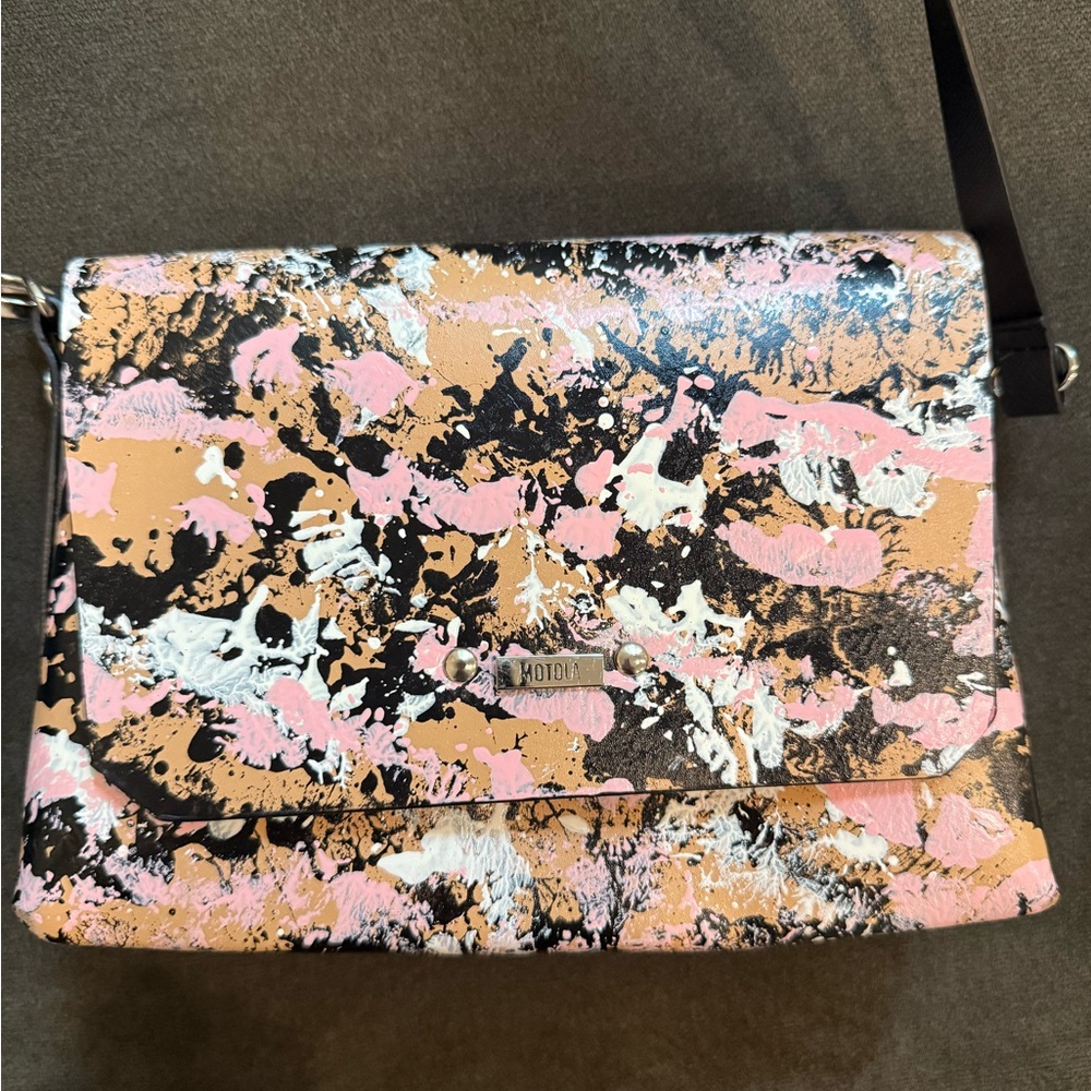 Motola Pink and Black Women's Bag